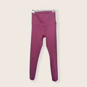 Baby Pink LuluLemon Wunder Train High-Rise Legging
